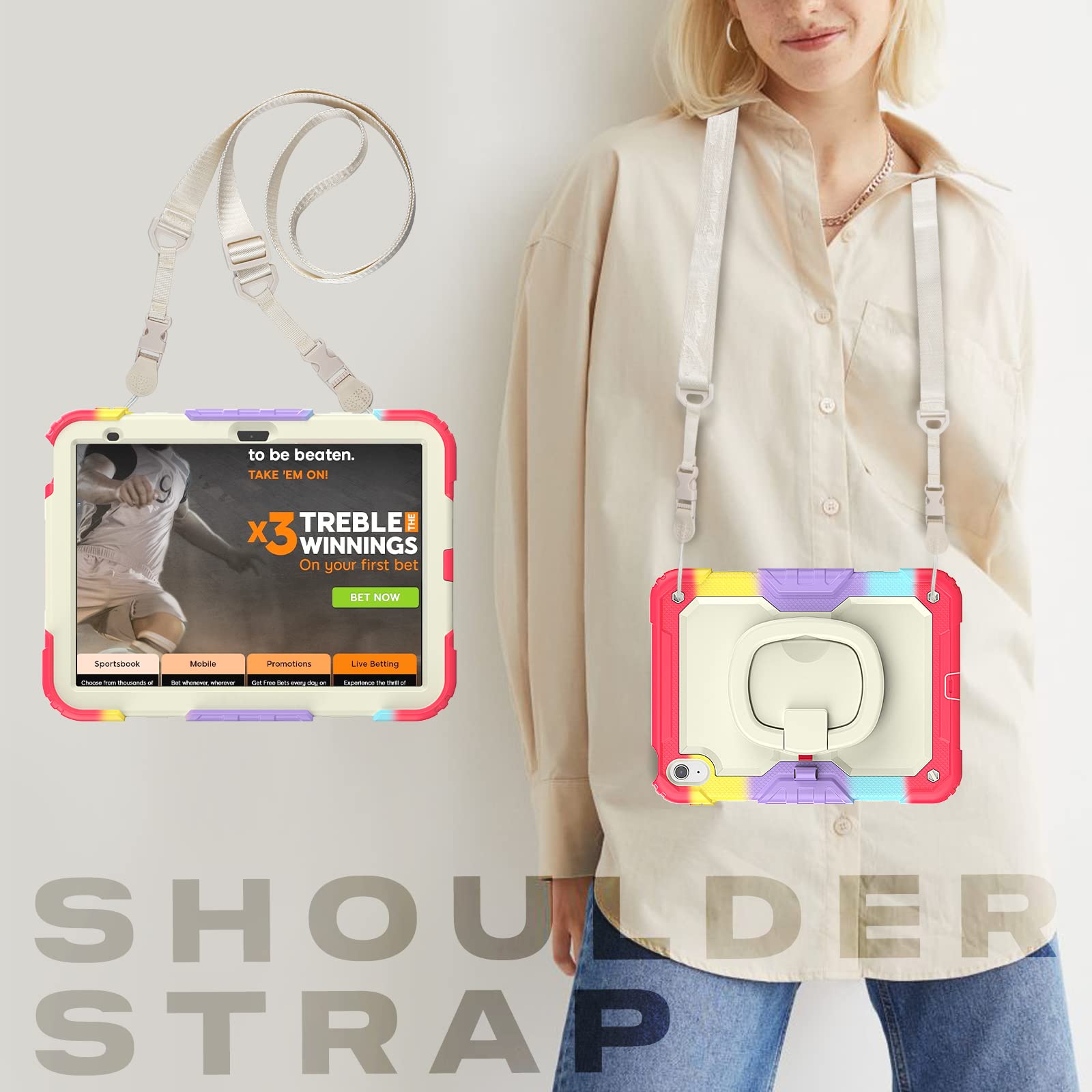 Amazon.co.jp: For 2022モデルiPad10保護フィルム付きケース2022 iPad